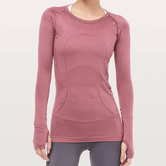 lululemon athletica Tops - Lululemon swiftly mauve pink rose pink long sleeve top